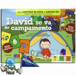 DAVID SE VA DE CAMPAMENTO , CUENTOS SPC , CUENTOS CON PICTOGRAMAS