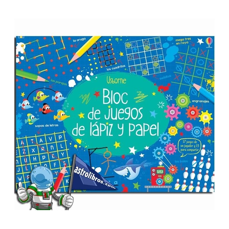 BLOC DE JUEGOS DE LÁPIZ Y PAPEL