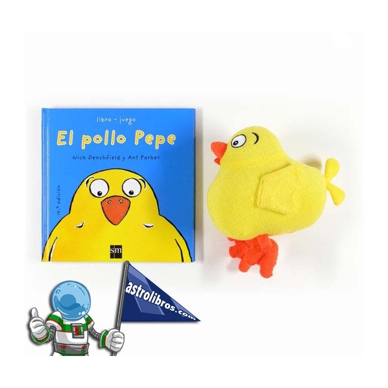 libro pollo pepe con peluche