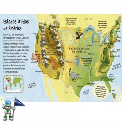 MI PRIMER ATLAS, INCLUYE UN PÓSTER DEL MAPA DEL MUNDO