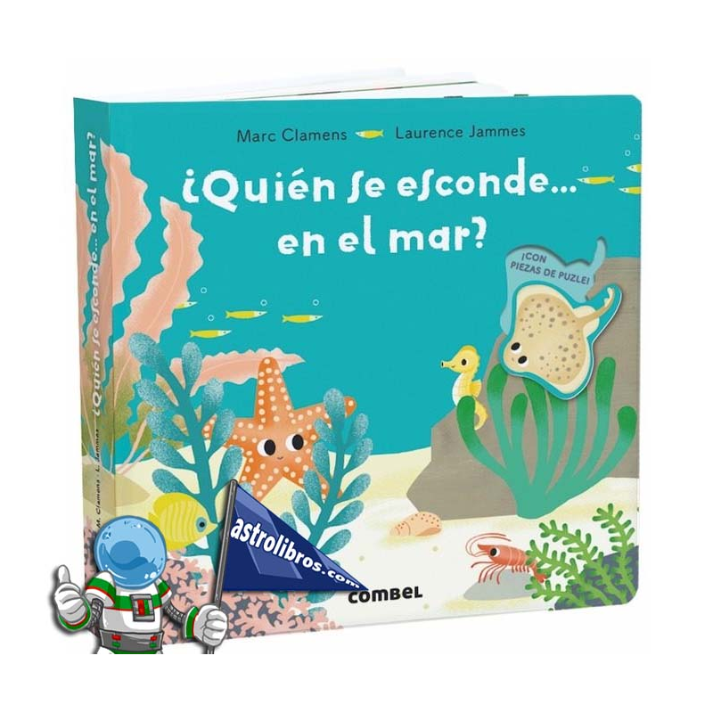 ¿QUIÉN SE ESCONDE... EN EL MAR? , LIBRO CON PIEZAS DE PUZLE