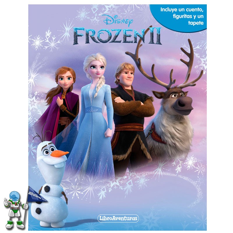 FROZEN 2 , LIBROAVENTURAS , INCLUYE UN TABLERO Y FIGURITAS PARA JUGAR